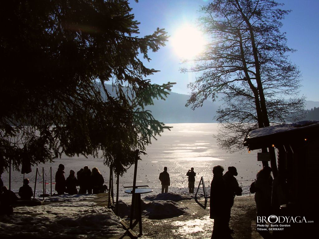 Titisee lake in winter